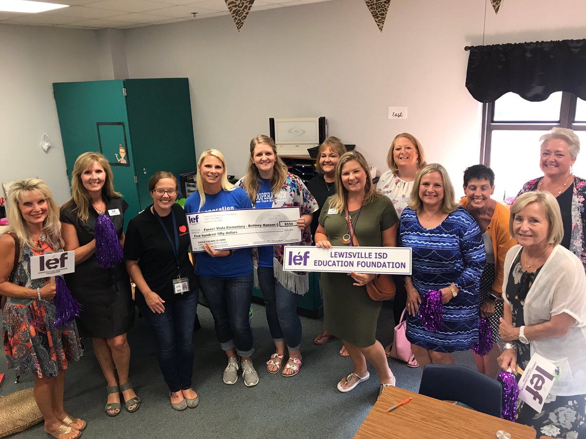 FVE_Hansen's tweet photo. Our @ForestVistaES fourth graders are so excited to break into our Eagle Escape Rooms this year! Thank you @LEFforLISD for helping us fill our classrooms with engaging materials! #LEFGrants https://t.co/gNTythgVVU