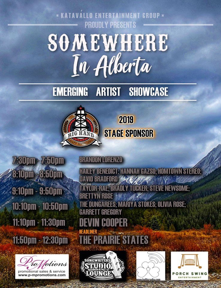prairiestates's tweet photo. Calgary! Itโs almost #ccma week! See you Thurs night for the #somewhereinalberta showcase. @katavalloent https://t.co/NusdKDXAyA