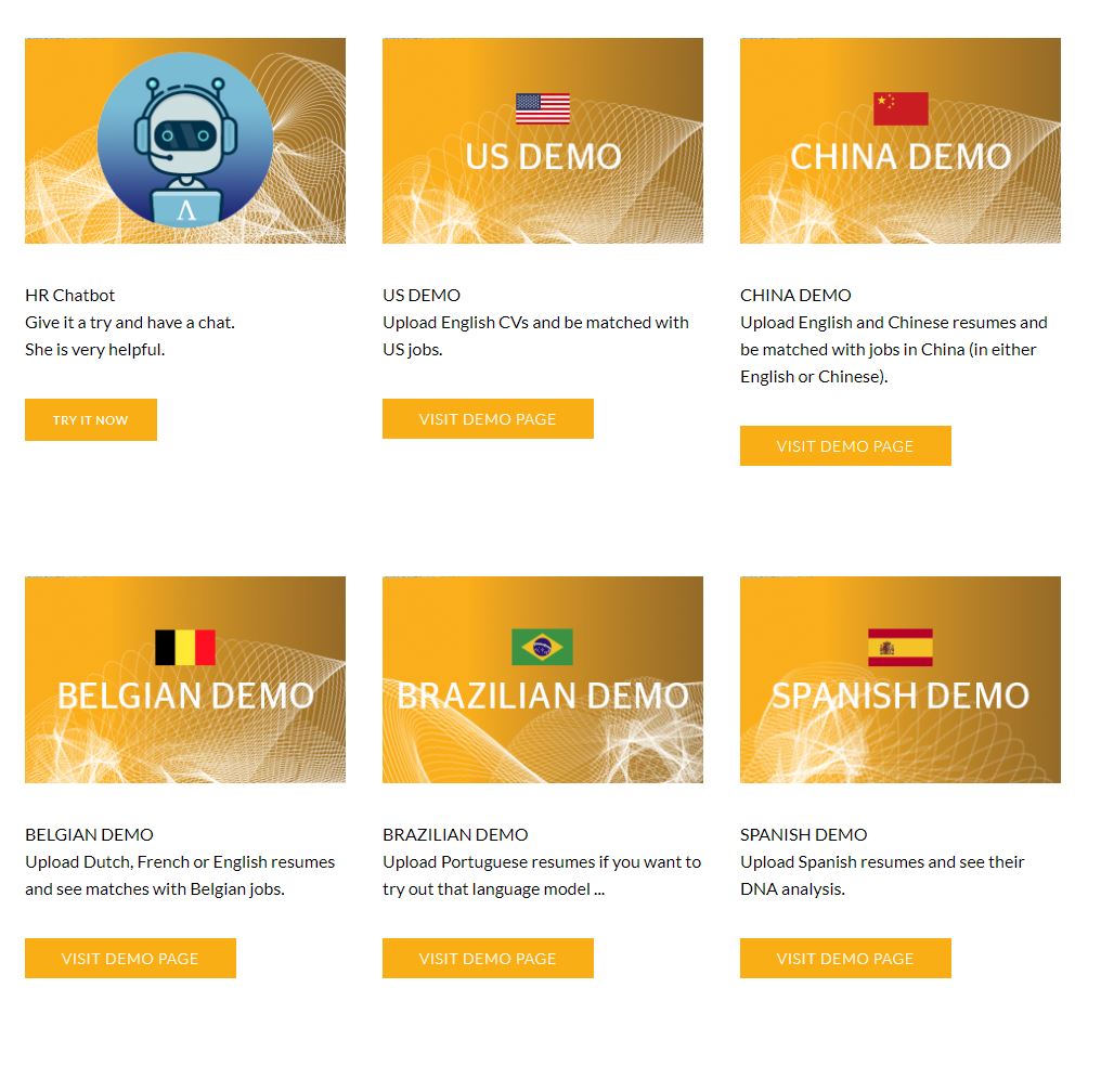 Our HR solutions use Artificial Intelligence, Machine Learning and Natural Language Understanding/Processing to match job hunters' CVs to relevant vacancies. Want to see how that works?

👉 Check out our demos loom.ly/hDZlTdQ 

#hr #hrsolutions #hrxai #ai #nlu #ml #dl