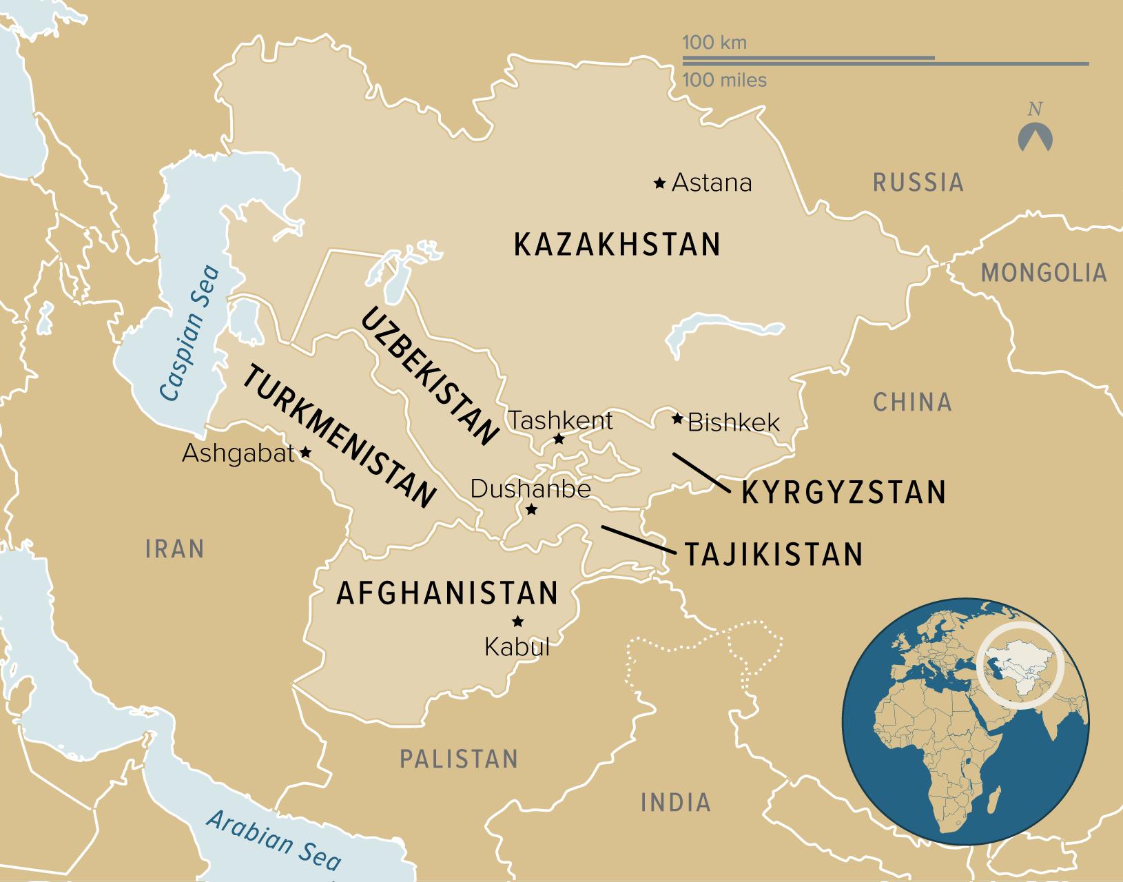 Страны центральной азии это. Карта Казахстана Узбекистана Киргизии Таджикистана. Казахстан и Узбекистан на карте. Страны центральной Азии на карте. Киргизия и Казахстан на карте.