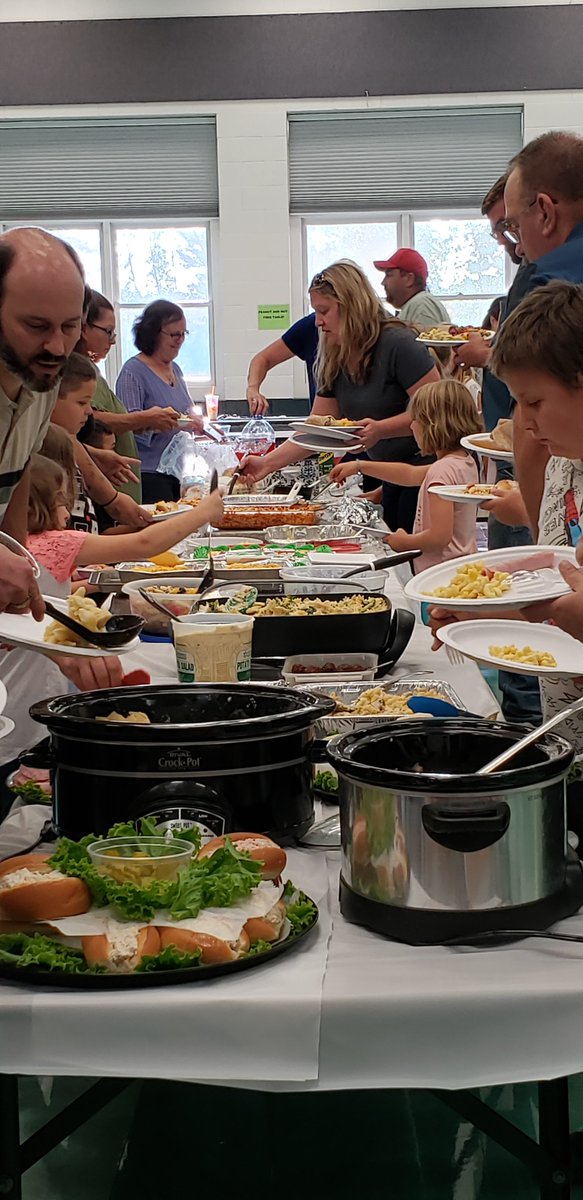 BobVTNH's tweet image. Welcome Back to Haverhill Cooperative Middle School potluck!