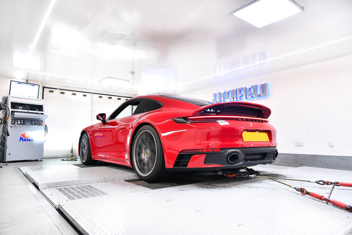 Litchfield_UK's tweet photo. We are proud to introduce our Porsche 992 ECU upgrade that can free up nearly 200bhp &amp; 150lbft from the manufacturers claimed figures on the standard Carrera models and 130bhp+ &amp; 90lbft from the Carrera S models 😁

With 580bhp it has similar firepower to the outgoing Turbo S! 😈 https://t.co/yyME90LDmk
