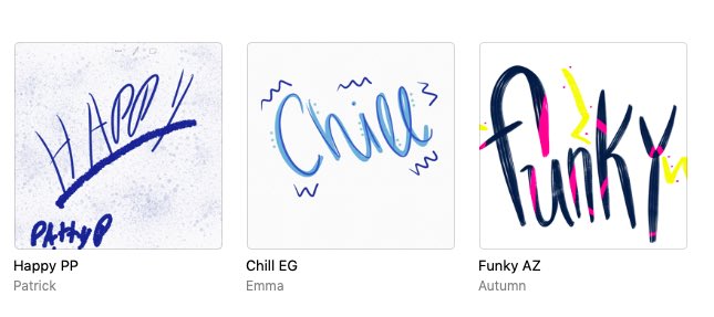 autumn_zam's tweet photo. We used #GarageBand to create music that set a certain mood. Students then created their album artwork in Sketches School! #AppleEDUChat #ADE2019 @MrsKemper we are giving it a try and loving it! Thanks for the encouragement! https://t.co/5CUd2A25W9