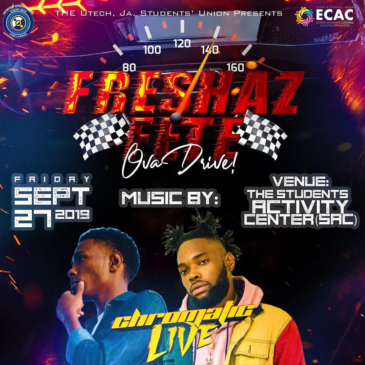 UTechEnt's tweet photo. Come see Chromatic Live
@brush1chromatic and @bukkachromatic Live on the wheels of steel Sept. 27, 2019.
FRESHAZ FETE 》》 O V A DRIVE
#FreshazFete #OvaDrive #NoHandsSegment #DoukieBounce #MakeRaveGreatAgain #ultimaterave #utechentertainment https://t.co/o6O5bS4kC7