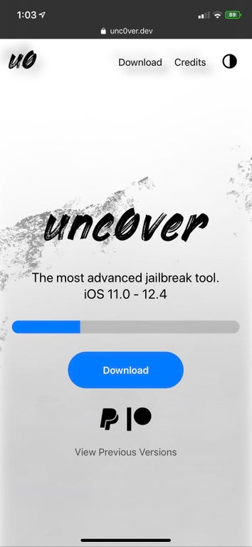 unc0ver now has a new website - unc0ver.dev - with an evasi0n-style progress bar. #unc0ver #jailbreak