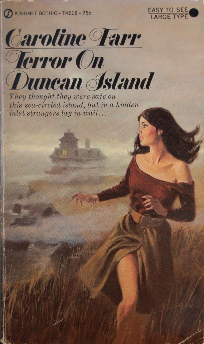 That's the reason gothic romance covers are so similar: they all tell the same essential truth. The single-lit window in the tower is the house watching you, as you stumble along a darkening path towards the irrational and unbounded, just as you were meant to.