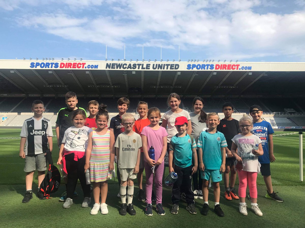 Broadwoodschool's tweet photo. #NBSE Fantastic day at Newcastle United Football grounds. https://t.co/Xq5lG0Q3rX
