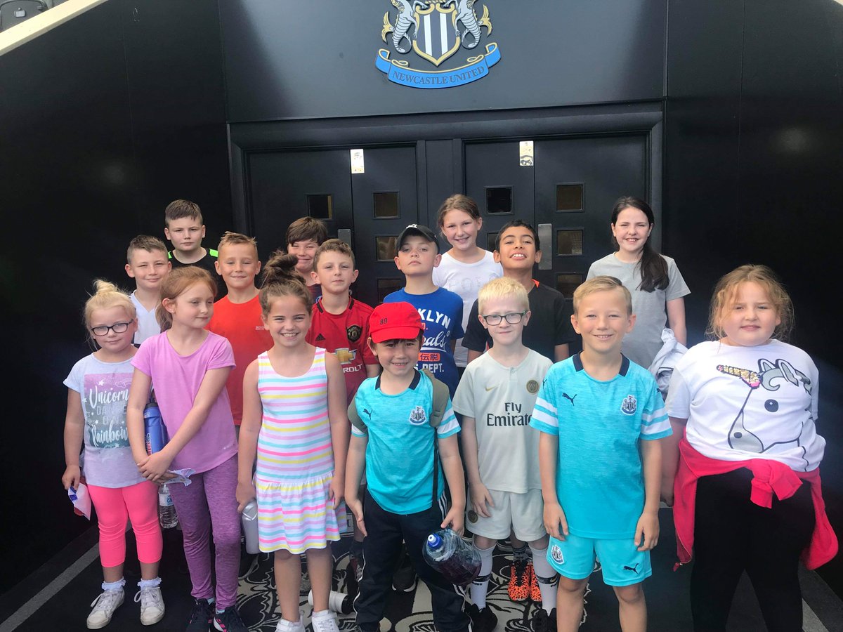 Broadwoodschool's tweet photo. #NBSE Fantastic day at Newcastle United Football grounds. https://t.co/Xq5lG0Q3rX
