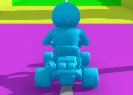 codingjug's tweet image. #yourfirstgamejam rainbow road! Adding colour reminds me of the video game de blob: