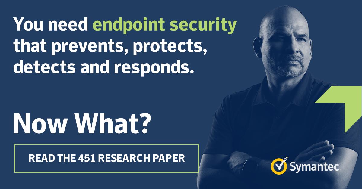 SYMCPartners's tweet photo. Endpoint security needs prevention, protection, detection, and response. Read this guide to align your endpoint security with today's mobile workforce. https://t.co/58lKsaBrk5 https://t.co/GOjt9kgo0G