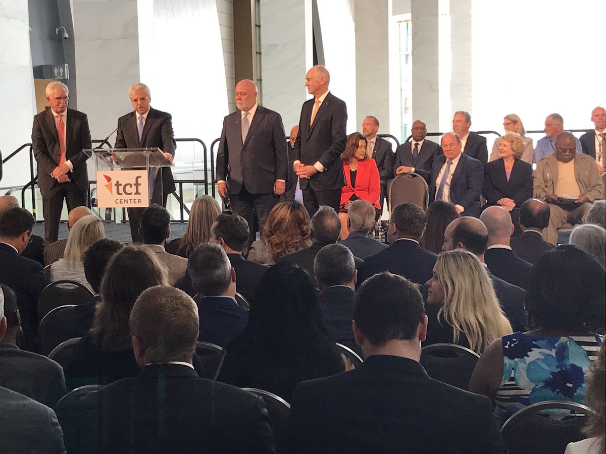 VickiethomasWWJ's tweet image. It’s official...Cobo Center is now the  #TCFCenter.  A free block party to celebrate the renaming taking place here until 6 tonight.  My reports coming up on @WWJ950.  Listen live  bit.ly/1xnlZOS
