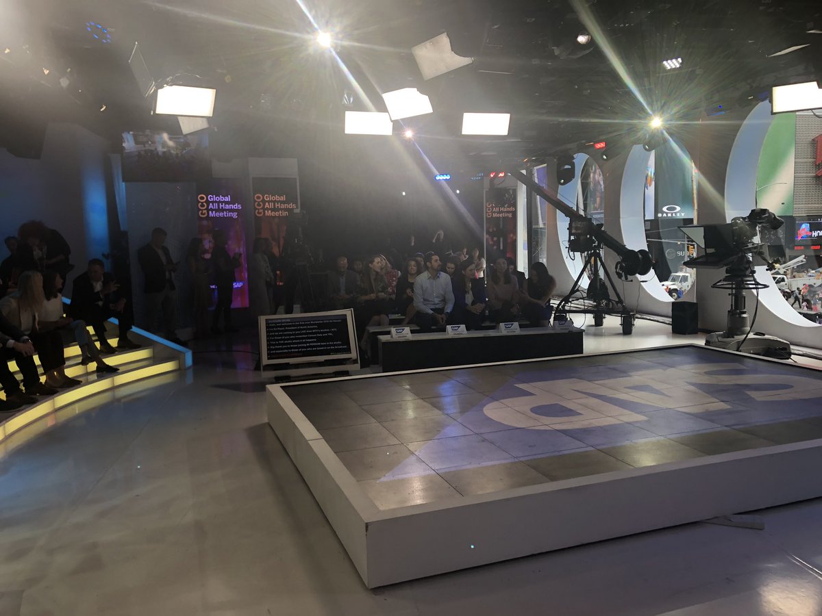 jacksgators's tweet photo. We are taking over @MTV @TRL studios for an @sap #alhands!!! So exciting ! @LifeatSAP https://t.co/CFiqSQqx5u