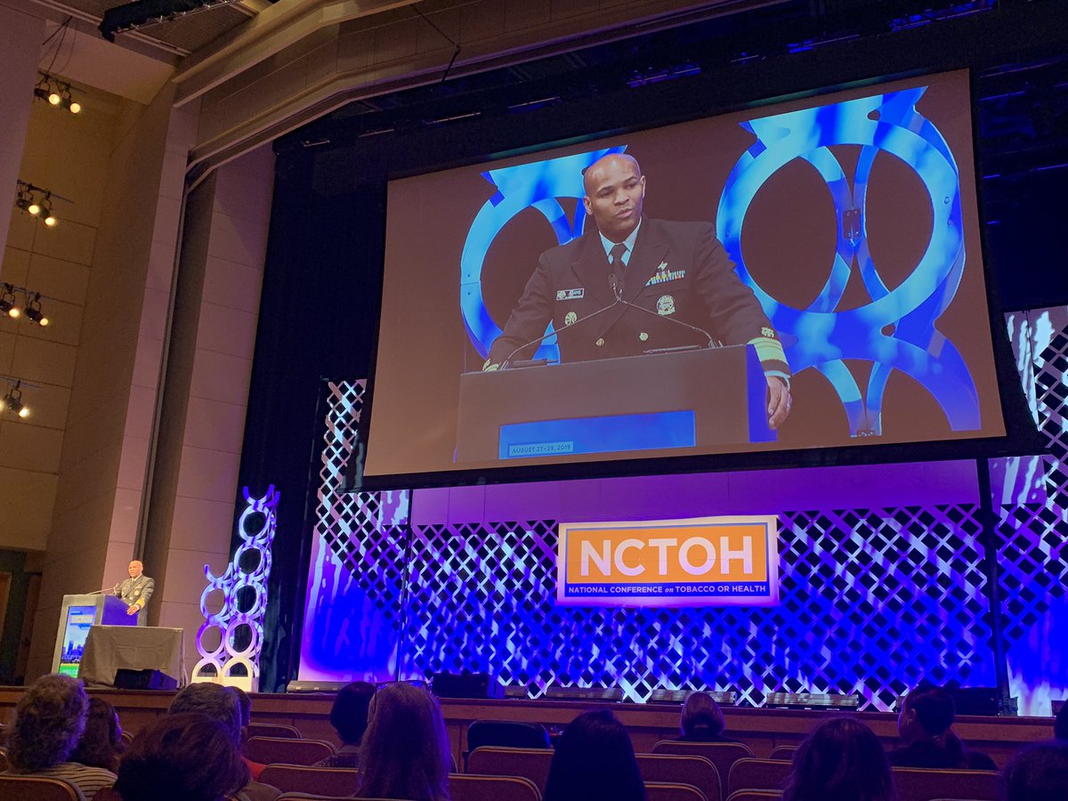 TxSayWhat's tweet photo. The @Surgeon_General is helping to start off the National Conference on Tobacco or Health! Say What! is here this week in Minneapolis to learn all we can and bring it back to Texas! #NCTOH2019 #LiveTheLife #BeTheFirst #TobaccoFreeGeneration https://t.co/BSakiZpKdk