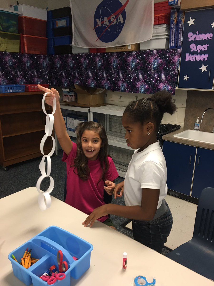 FLNASAlab's tweet photo. Student Space Explorers at Forest Lake are working as a team to create the longest tether possible for a stranded astronaut using only a single sheet of paper! https://t.co/ZrQ0eFzjzY
