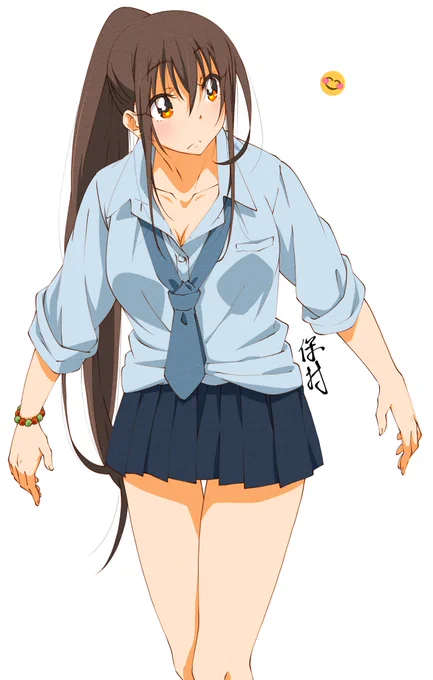 なんでもない子JK～ポニ子～
夏制服シリーズ続いている
なにげない瞬間ポニ子～
魔の三角地帯! 