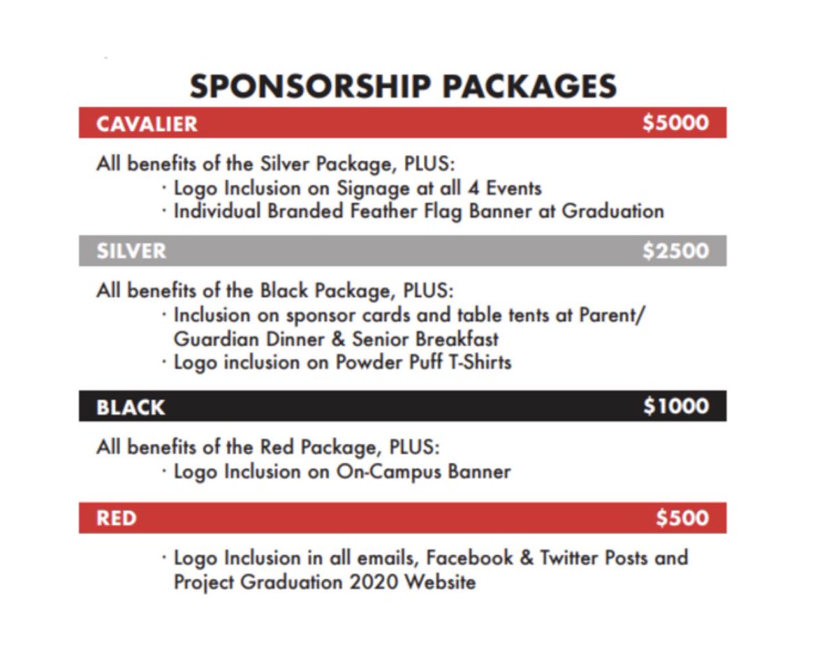 LTProjectGrad's tweet image. We are looking for awesome sponsors for our Class of 2020 Project Graduation!!