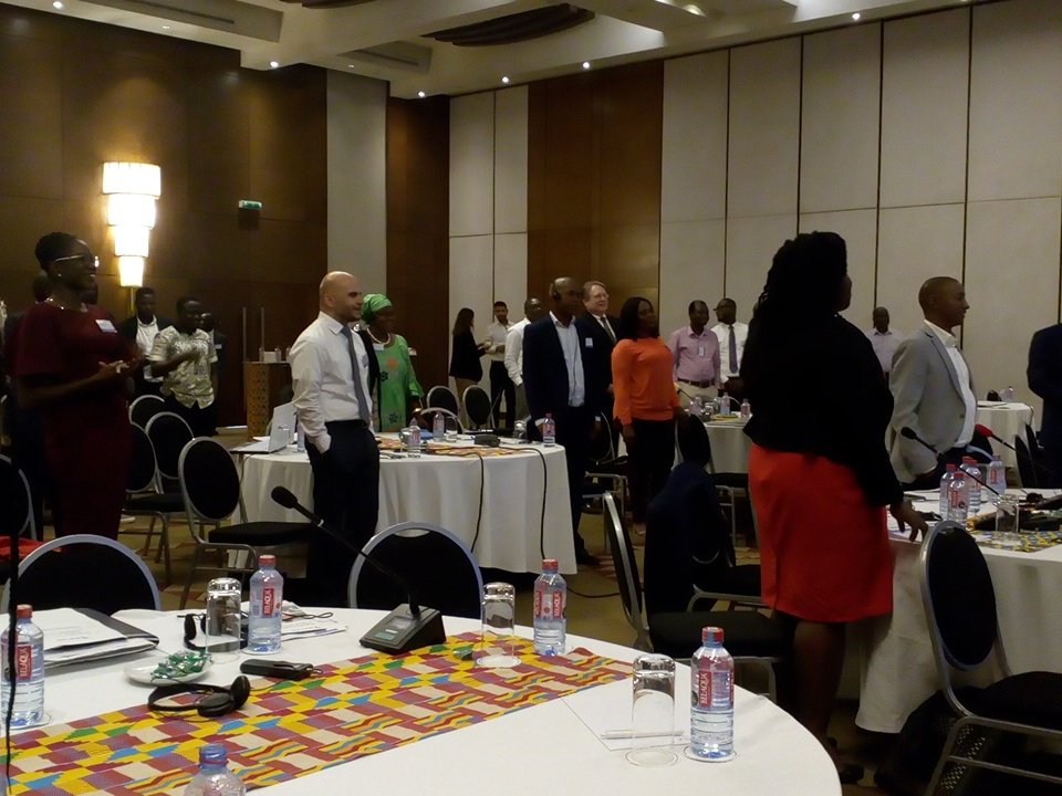 AcetforAfrica's tweet photo. It's time to talk about the #youth and participants are up and stretching as all youth do.
#ACET4FIN https://t.co/HSErYwMCrz