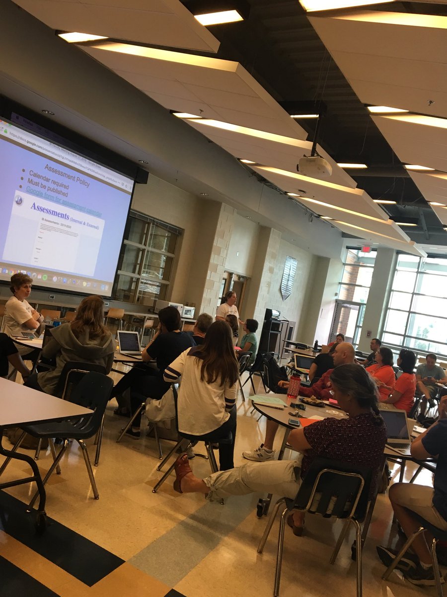 teacherburgos's tweet photo. W-L IB teachers meeting to learn more about the Core: TOK, CAS, EE  #APSLearns #APSDayoflearning ⁦@WLHSIBProgram⁩ https://t.co/HX9xuGVFqA