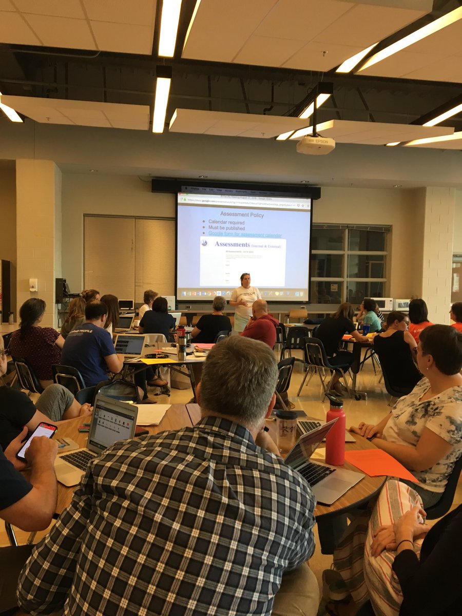 teacherburgos's tweet photo. W-L IB teachers meeting to learn more about the Core: TOK, CAS, EE  #APSLearns #APSDayoflearning ⁦@WLHSIBProgram⁩ https://t.co/HX9xuGVFqA