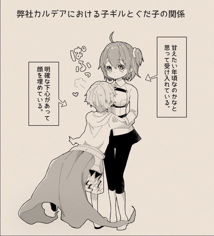 #イラストを投げたら文字書きが引用RTでSSを勝手に添える
も……もしかしてこれをすれば子ギルぐだちゃんがみれるのでは……みれるのでは…… 