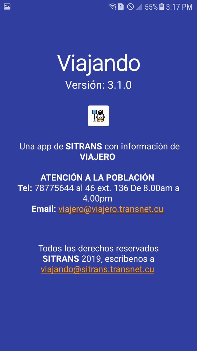 Desde tu dispositivo móvil consulta la disponibilidad de pasajes en ómnibus o tren. Descarga la app "Viajando" con una nueva interfaz visual y nuevos servicios. Disponible en <a href="/Apklis_Cuba/">Apklis</a> 👉 uci.shortcm.li/ZJ0vMR #CubaInformatiza <a href="/MitransCuba/">Ministerio del Transporte de Cuba</a> <a href="/MINCOMCuba/">Ministerio de Comunicaciones Cuba</a> @allan_pierra #Cuba