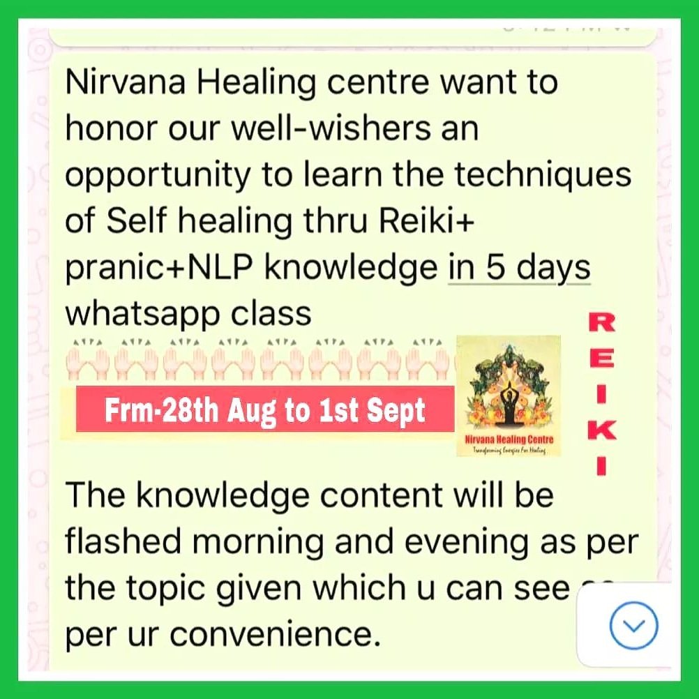 Nirvanahealings's tweet photo. Cal  Watsap 7021797786
#reiki #reikihealer #reikihealing #healing #spiritualhealing #reikipractitioner #reikimaster  #reikihealingenergy #reikiusui #reikiholyfire #reikidistancehealing #reikimasterteacher #reikilove #usuireiki #reiki1 #reikicharged #reiki2 #reikitraining #reiki3 https://t.co/3MnbTk0Zna