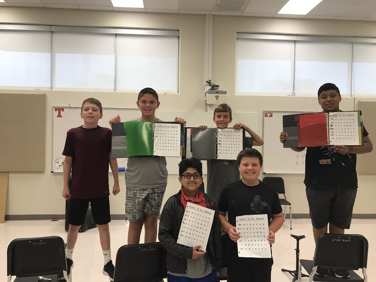 LTMS_Band's tweet photo. Congrats to our low brass kids that passed off the left side of master of the alphabet. #ltmsband  #ltfinearts #futurecavbandmember #ltms https://t.co/QHlsdehx8t