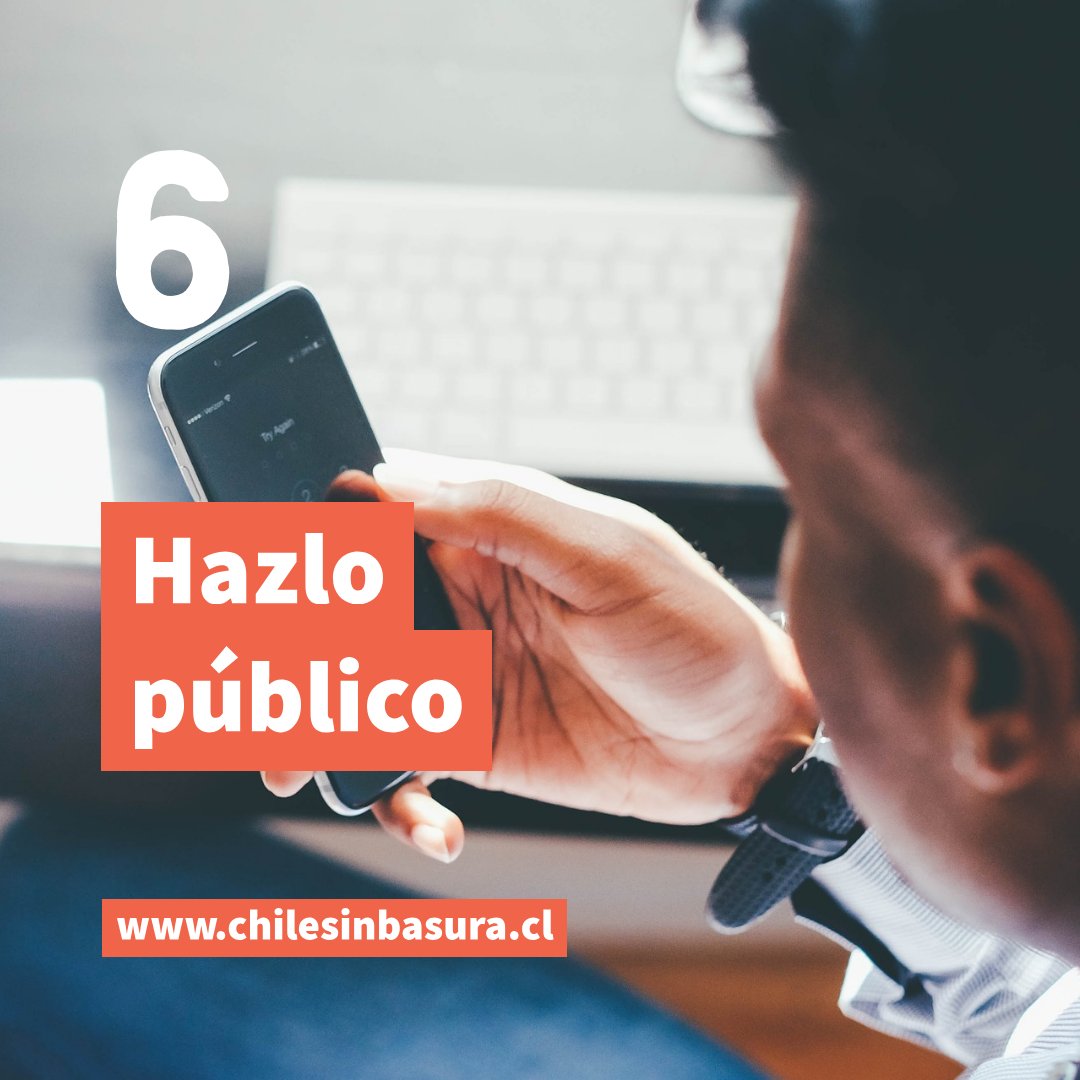 sinbasuracl's tweet photo. Hazlo público. Comparte esta pasión, muéstrale al mundo el cambio que estás haciendo, inspira a los demás a hacer lo mismo. https://t.co/0CmCLRmZAV