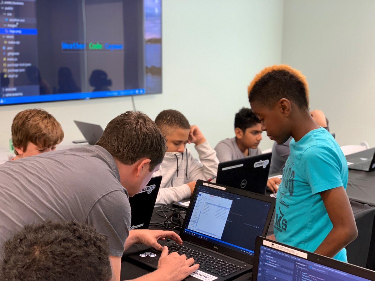 CEC_Cayman's tweet photo. We would like to congratulate the 20 students that partook in #YouthCodeCayman earlier this month at CEC. Not only did the students learn basic programming skills, but every student  was provided with a new laptop to continue their education in computer science! https://t.co/Cp4WJmmbpN