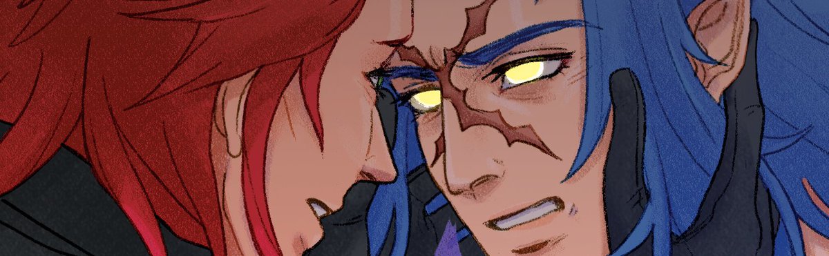 aerialrecovery's tweet photo. preview of my piece for the @akusai_zine !! everyone's done such an amazing job, please look forward to it!! 💖💪✨ https://t.co/8ZrYLb39m6