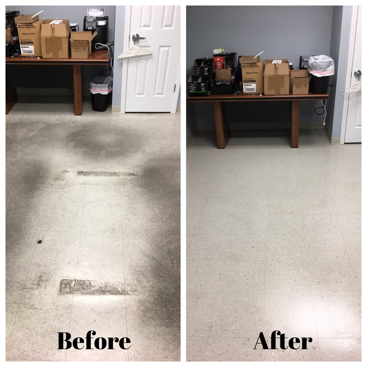 ExtClean's tweet photo. An amazing strip and wax floor recovery! Our team gets it done again. https://t.co/ph80zzdPhn