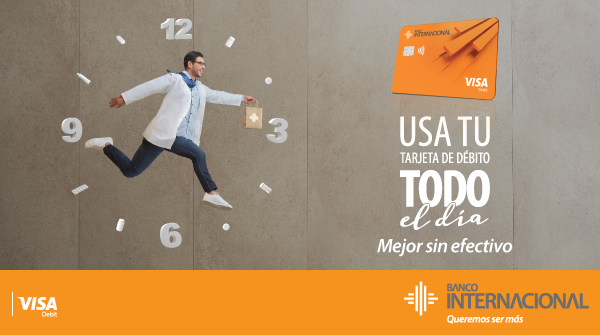 BaninterEc's tweet photo. ¿Necesitas algo de la farmacia? Usa tu Visa Debit Banco Internacional todo el día. #MejorSinEfectivo. https://t.co/gWiCf4mUlD
