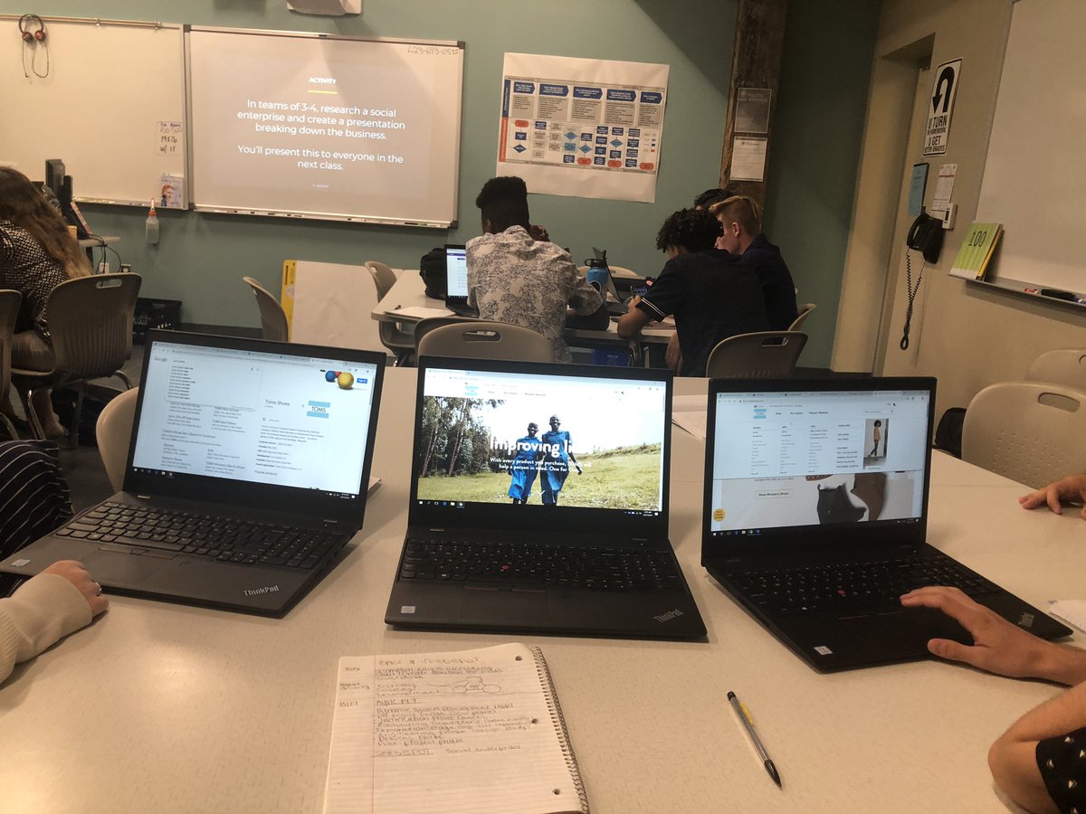 lexi_pMET's tweet photo. Today we are researching Social Enterprises. We focused on the amazing company of Toms, the company who creates shoes for those who can afford them and are less fortunate. #PeoriaMET #PeoriaMETEnt https://t.co/ReGCQXe9MJ