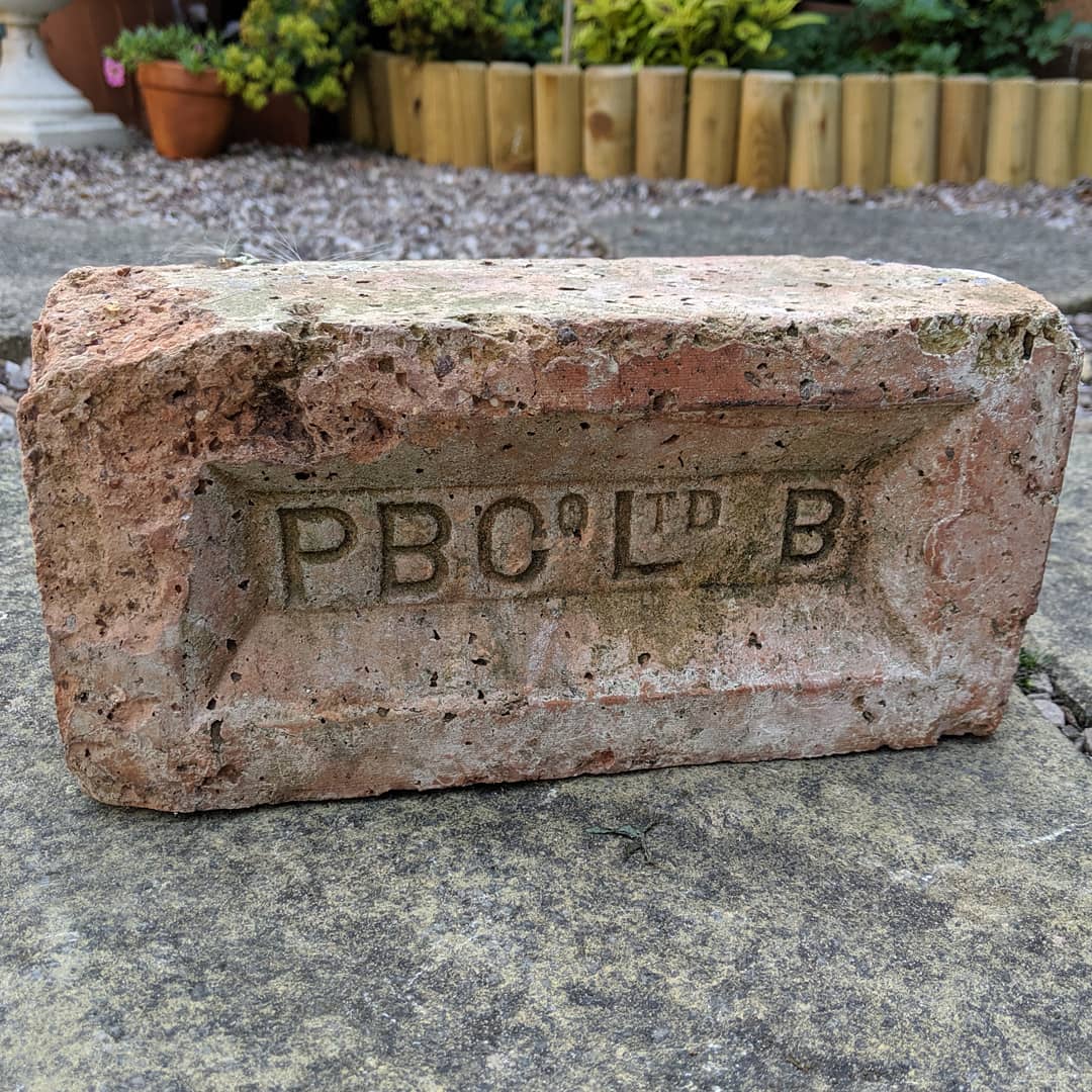 pezzco's tweet photo. A special #brickoftheweek today from my personal collection. Came out of my chimney during DIY works. From what I can find out, Potteries Brick Company Ltd were a marketing and sales company that sold bricks from a number of local producers. Early 20th century I think.

#history https://t.co/aJ8wBuJ02k