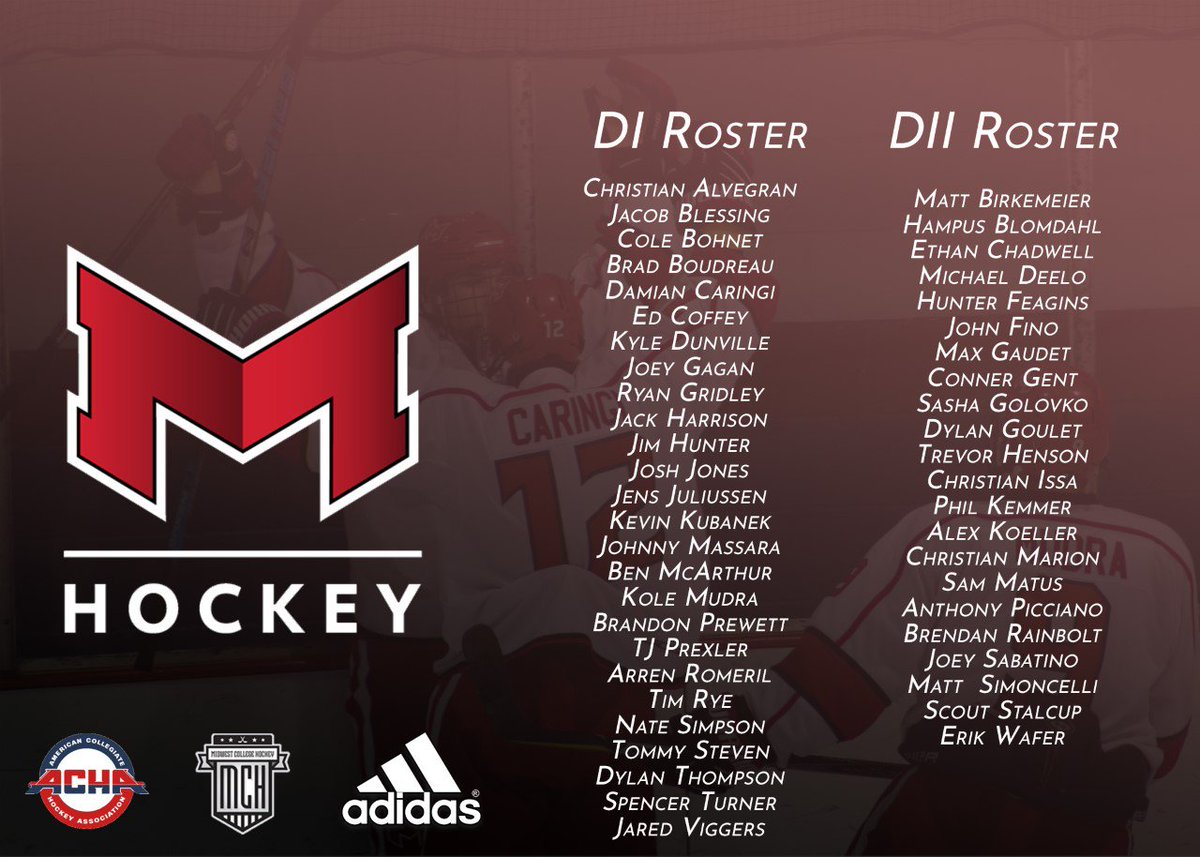 MaryvilleHockey's tweet photo. Check out the official rosters for your 2019-2020 @MaryvilleSaints Division I &amp; Division II men's hockey teams! #HistoryStartsNow #Dawgs #BuildingAPowerhouse https://t.co/TTS1bLFldM