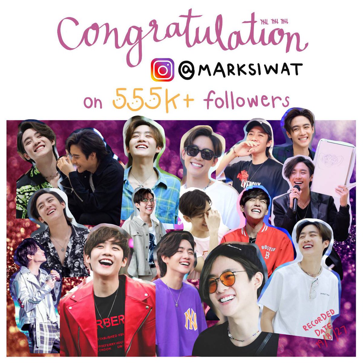 TPinkblossom's tweet photo. ยินดีด้วยกับ 555K มีความสุขเหมือนกับยอด followers นะค้าบ ☆

㊗🎊✨follower 555K人✨突破❢❢
おめでとう٩(๑>ω<๑)۶🎉

Hope you have a funny time in Year 2019 (๑>◡<๑). Congratulation on 555K ~ Yeah !!!! 
#หัวใจศิวัช
#แล้วศิวัชชอบป้ะล่ะ https://t.co/Drmmqw1yaO