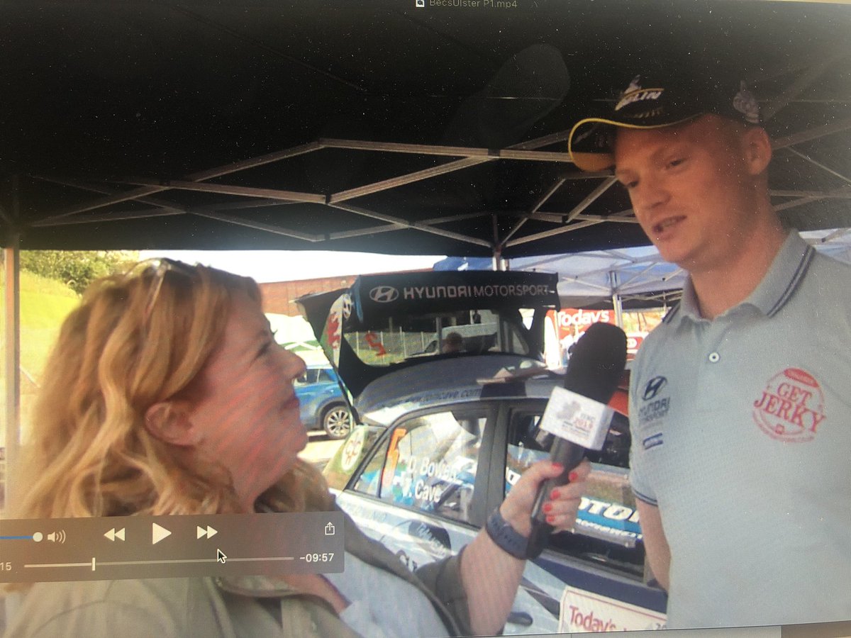 Becsywecsy's tweet photo. OK, I’ve only just realised how tall @tomcaverally really is! Scripting the @UlsterRally show today for @IrishTarmacTROA and this has dented my confidence. Tell me your 6ft 10 Tom!!?! 
#NeedHeels 👠 https://t.co/vofqOXS4lC