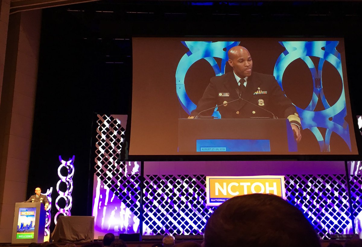 Incredibly inspired by <a href="/Surgeon_General/">U.S. Surgeon General</a>’s opening remarks!  Ready to network and learn! #NCTOH2019