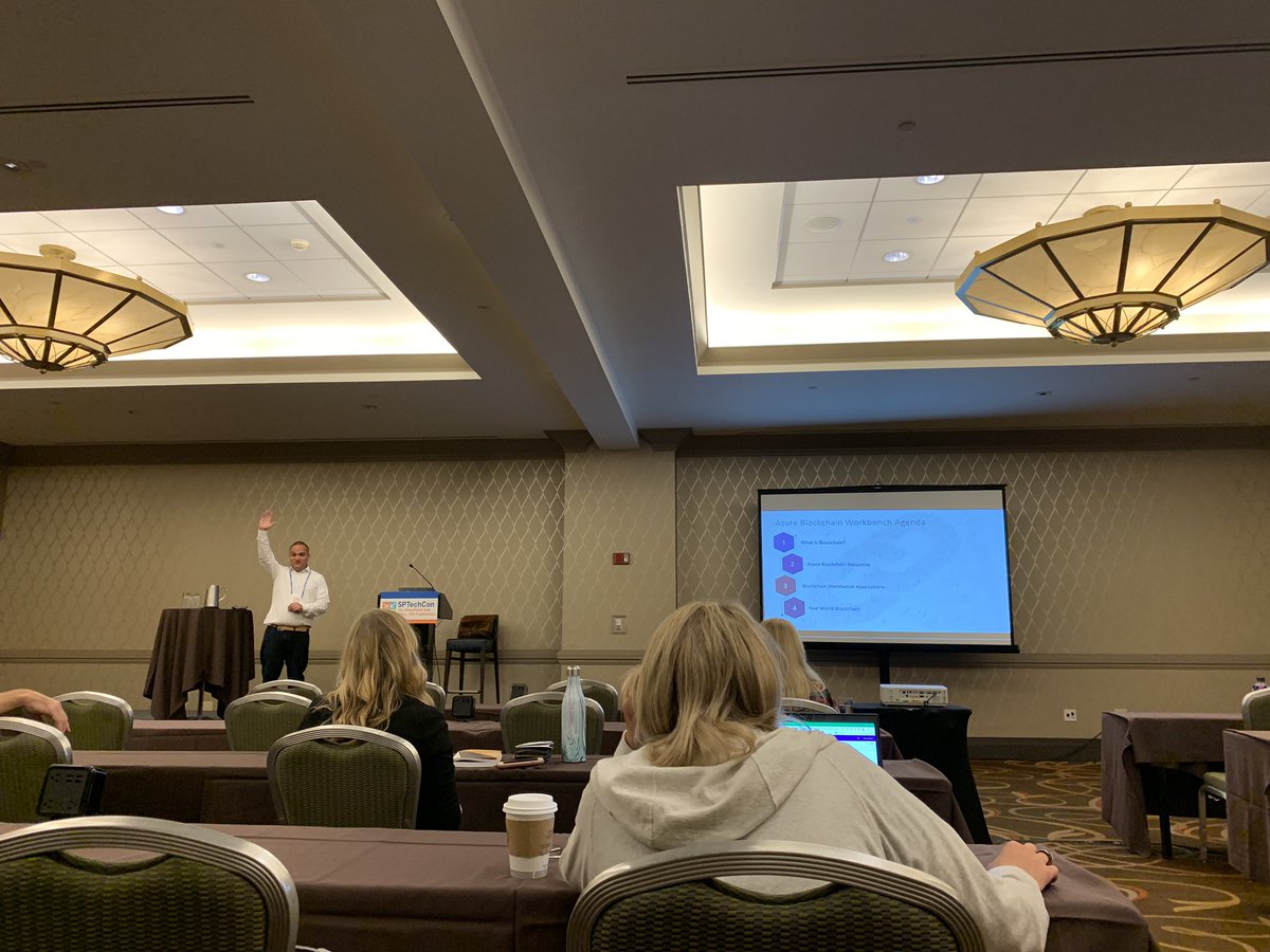sharoneweaver's tweet image. Learning more about how to apply #blockchain with @pswider At #SPTechCon