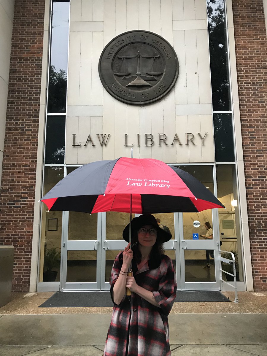 ugalawlibrary's tweet photo. On a rainy day like today, don’t forget the law library has many other items available for check out like umbrellas! Stop by circulation to check one out, and visit our webpage for the full list of #otheritems https://t.co/UrSwylEZkn https://t.co/KrccRHhoVE