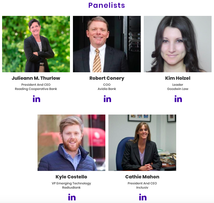 FinTechSandbox's tweet photo. MA has over 200 community banks serving all types of households. How are these local orgs addressing challenges in meeting their customers' needs? Join us #BostonFinTechWeek2019 w/ @ReadingCoopBank @AvidiaBank @goodwinlaw @RadiusBank @kc0stell0 Inclusiv https://t.co/g62Vb6nQRk https://t.co/7X3pu8mCTH