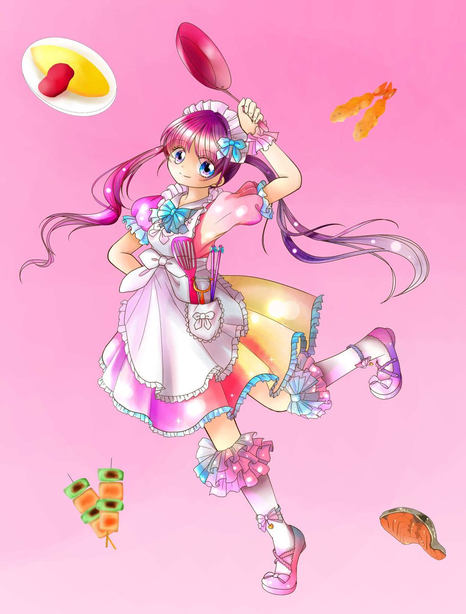 「レッツクッキング! #オリジナル #女の子 #イラスト #デジタル #キラキラ 」|ふみな(fumina)のイラスト