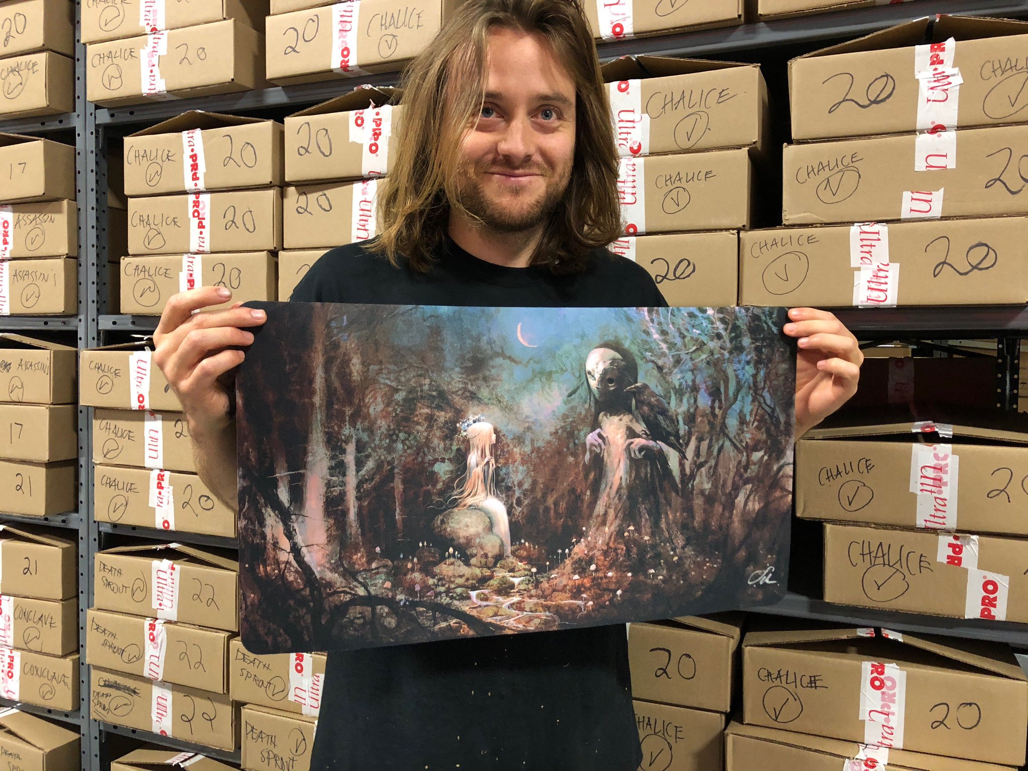 Seb McKinnon в X: „16,100 playmats signed. That was intense