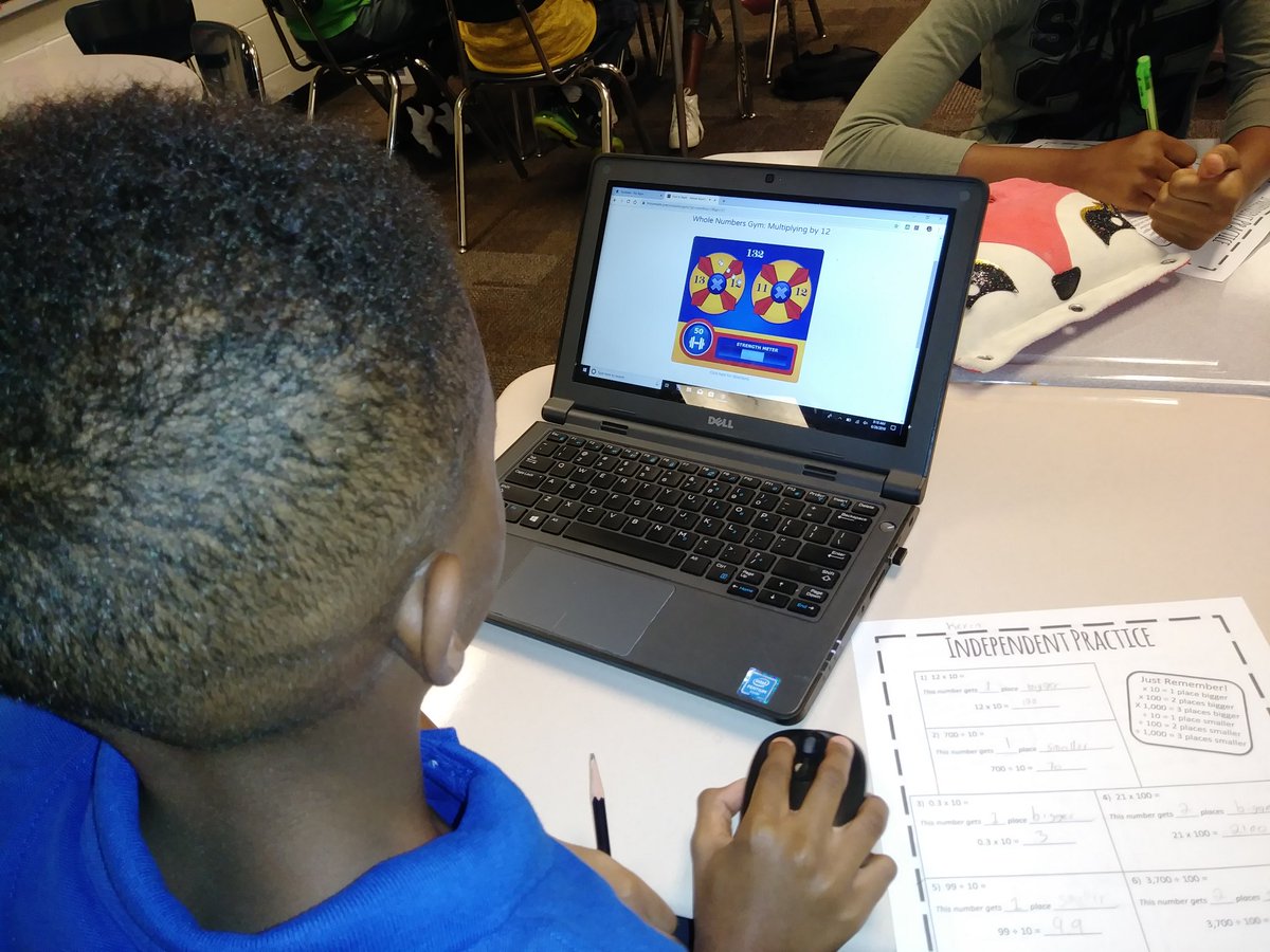 ByrdTeaching's tweet photo. Ms. Gibson's students @CJHicksElem are using @FirstInMath to increase their fluency. @MathRcps @RockdaleSchools https://t.co/Mhy3oiuj2f