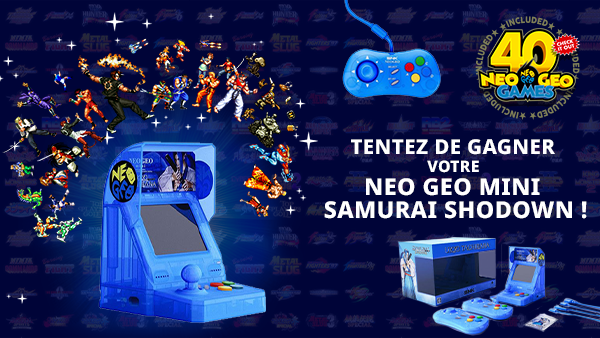 Micromania_Fr's tweet photo. Pour la sortie de la Neg Geo Mini Samurai Shodown (https://t.co/OTLPTEOV5V), tenter de gagner cette magnifique console en édition Ukyo Tachibana ! Pour participer, RT &amp; Follow @Micromania_Fr &amp; @JustForGames_FR (TAS le 03/09) https://t.co/YjnE1zKOxa