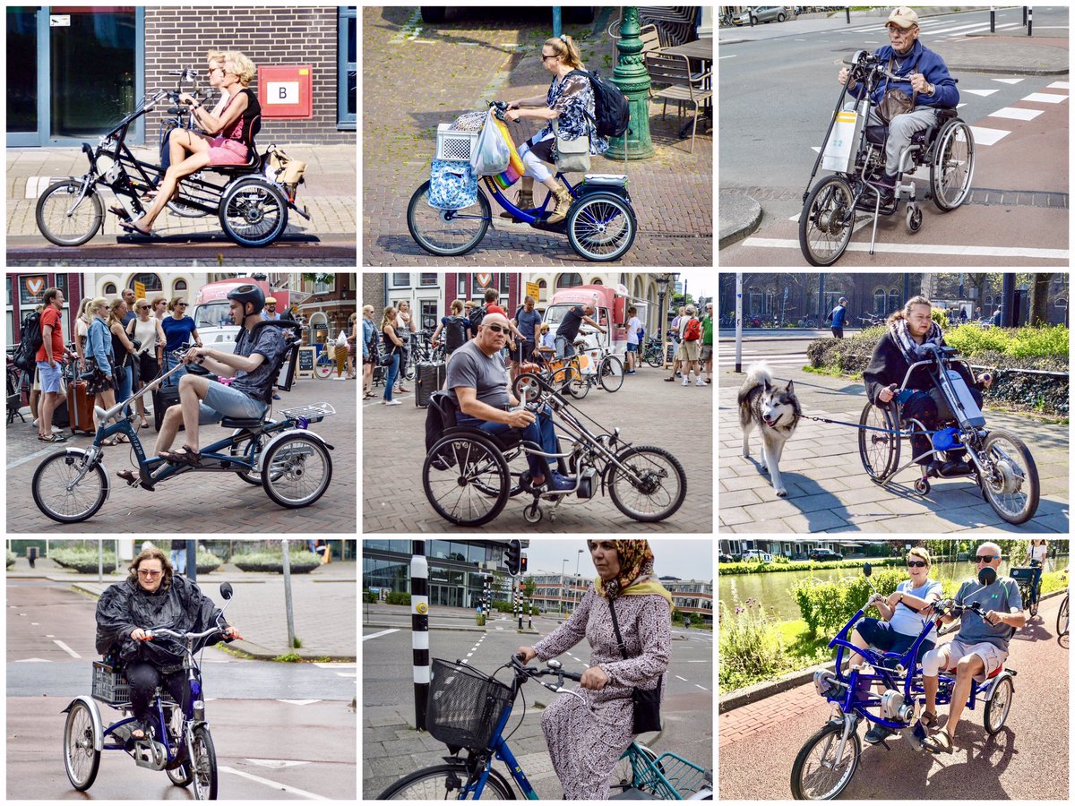 Melissa & Chris Bruntlett (@modacitylife) on Twitter photo Next time someone suggests cycling is solely for the fit and able bodied, send them one of our photos.
“The only reason we believe cycling is simply not possible for disabled people is because we have designed that kind of cycling out of our roads and streets.” - <a href="/AsEasyAsRiding/">Mark Treasure</a> Next time someone suggests cycling is solely for the fit and able bodied, send them one of our photos.
“The only reason we believe cycling is simply not possible for disabled people is because we have designed that kind of cycling out of our roads and streets.” - <a href="/AsEasyAsRiding/">Mark Treasure</a>