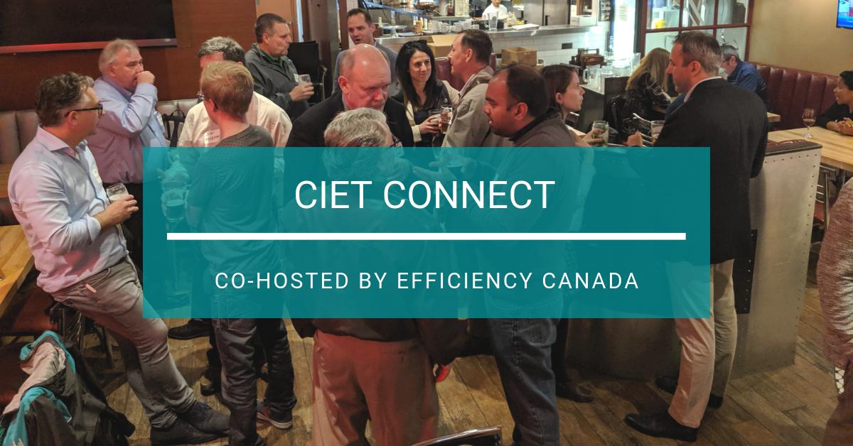 CIETCanada's tweet photo. Have you heard? Our next #CIETConnect (Sept 19) will be co-hosted by @EfficiencyCAN. Join us for a drink after work &amp; meet other professionals who are passionate about #ClimateChange, #EnergyEfficiency &amp; #Sustainability.

Register now (it's free!)
👉https://t.co/4svZfLUmIN https://t.co/UvmbefrG0v