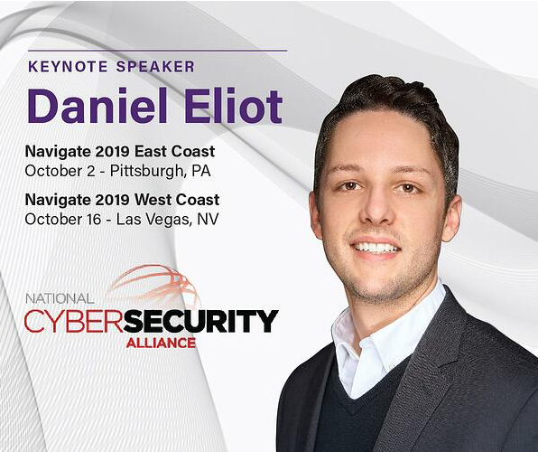 VectraAustin's tweet photo. NAVIGATE #NEWS! 📢 #Cybersecurity expert @danieleliot will be a featured #keynote #speaker at #nav19! To learn how to better respond to #security threats, save your spot at Navigate 2019 #NorthAmerica before it sells out! https://t.co/V9egOWFCxu https://t.co/ZtICGOkOuI