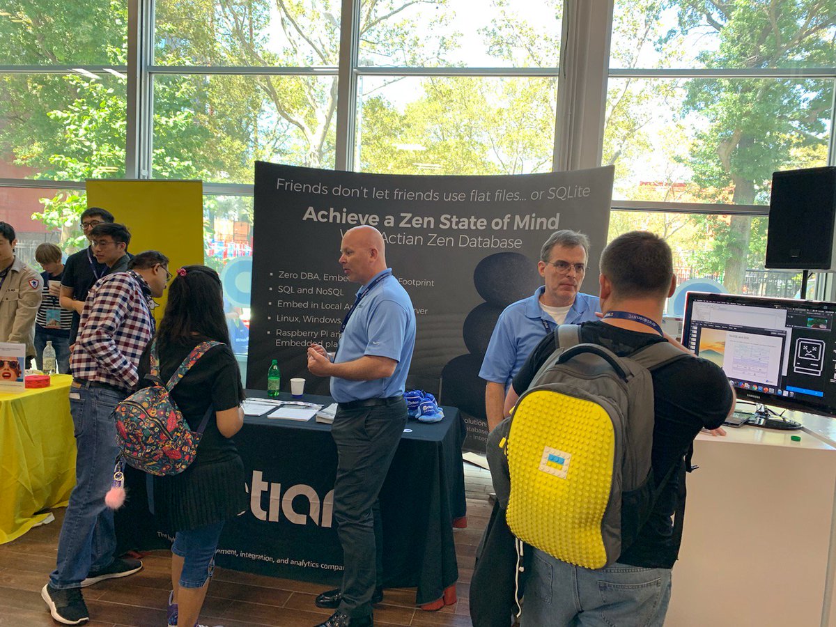 ActianCorp's tweet image. ICYMI: Join us today @droidconNYC for our talk at 1:40 PM for Edge &amp;amp; Offline First App Data Management in 5G Devices in the Nougat room  to learn more about #ZenEdge #Database