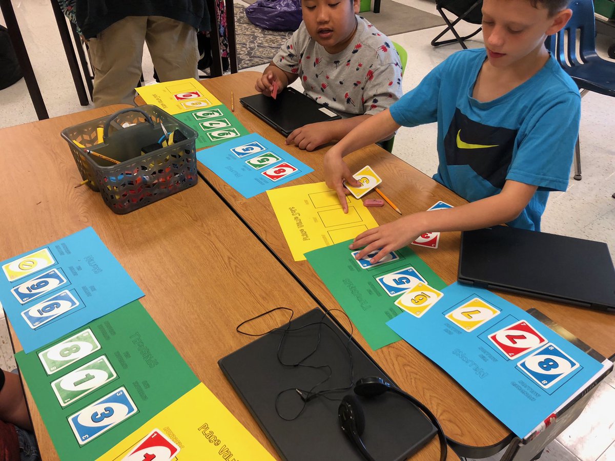 Working on place value with house colors. #carverstrong #placevalue